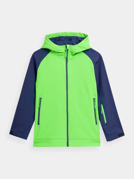 Kurtka dziecięca softshell 4F 4FJAW23TSOFM154-41N