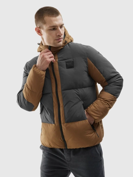 Kurtka męska zimowa puchowa 4F 4FAW23TDJAM244-82S 