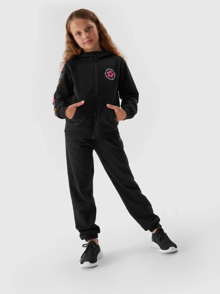 Bluza dziecięca z kapturem rozpinana 4F 4FJAW23TSWSF646-20S