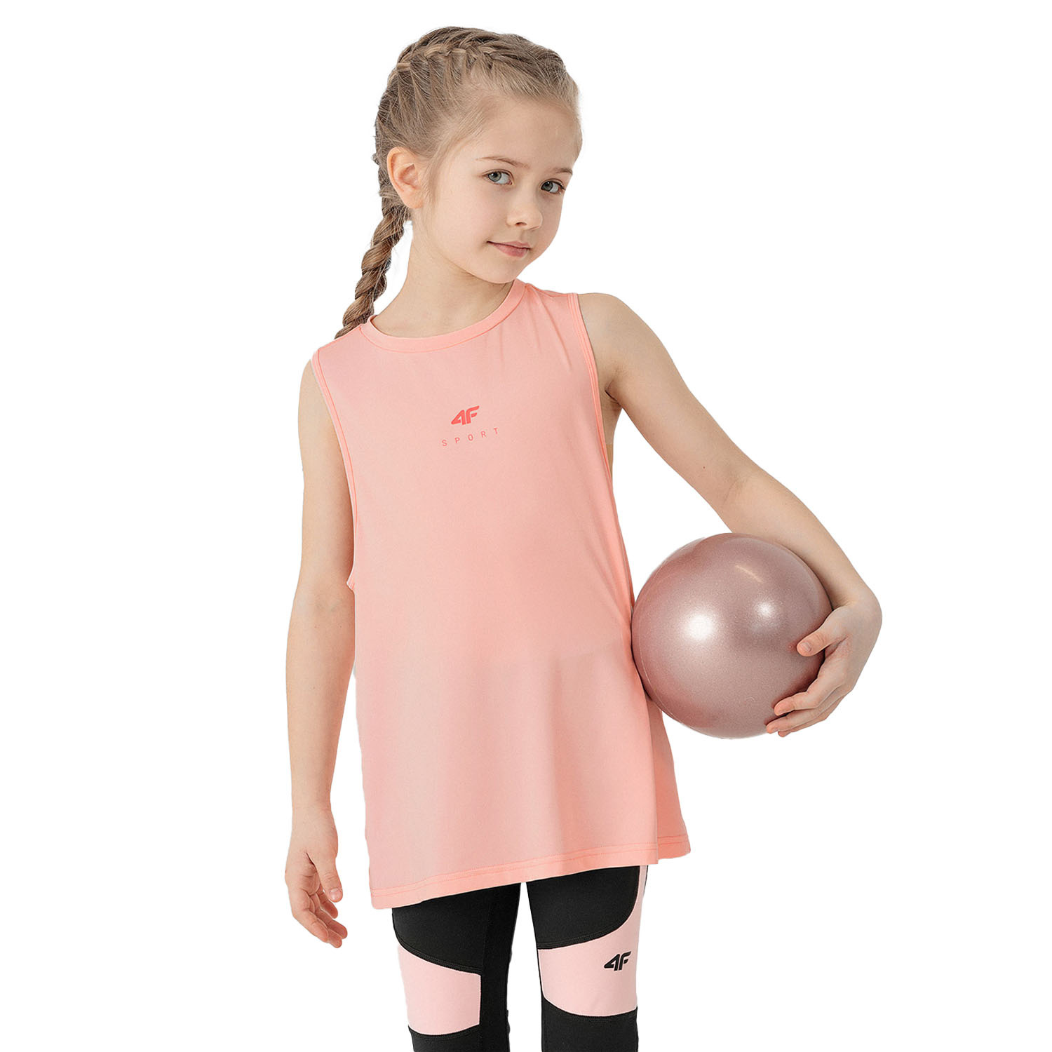 Koszulka dziecięca 4F JUNIOR HJL22-JTSDF002-64N