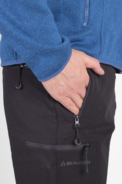 Spodnie męskie trekkingowe BERGSON HARRAN 4W BLACK