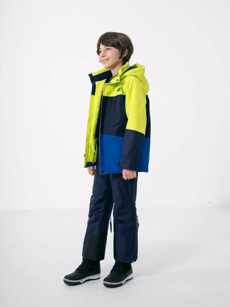 Kurtka dziecięca zimowa narciarska 4F HJZ22-JKUMN004-92S