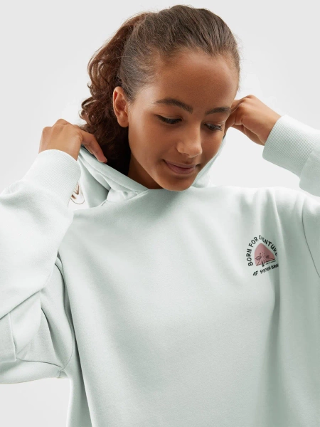 Bluza dziecięca z kapturem 4F 4FJAW23TSWSF642-41S