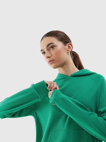 Bluza damska z kapturem 4F 4FWSS24TSWSF0955-41S 