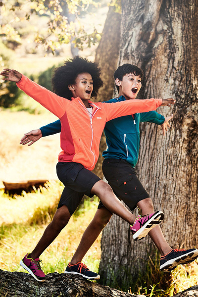 Bluza dziecięca z kapturem rozpinana polarowa REGATTA JENNING RKA297-5WS