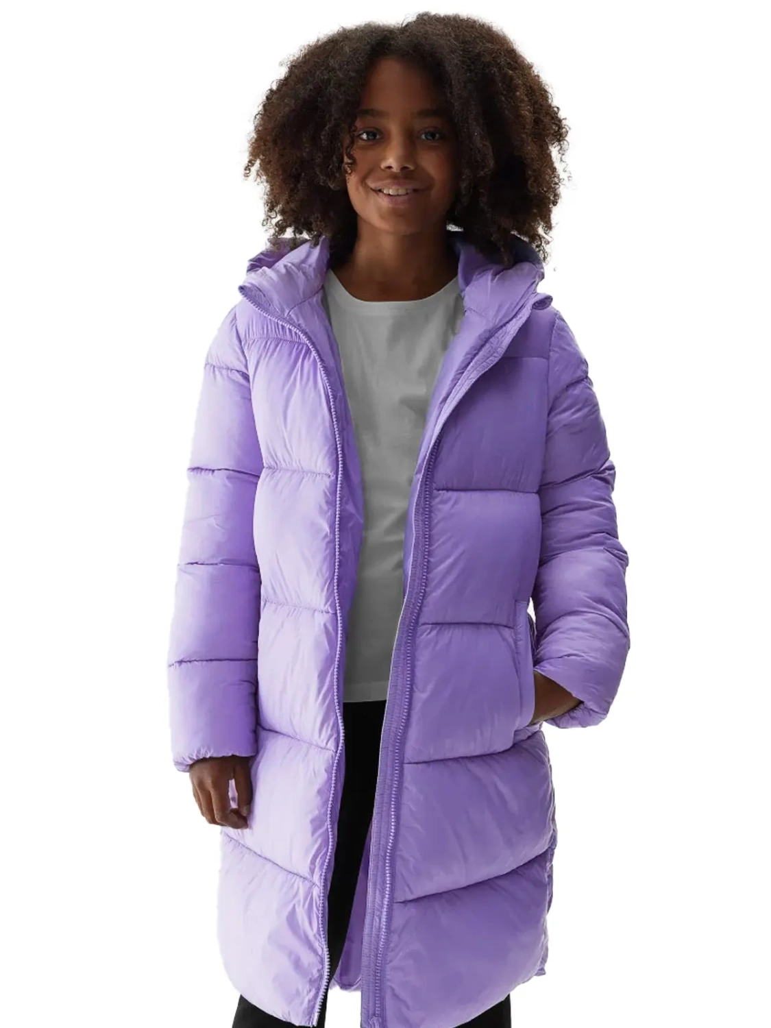 Kurtka dziecięca zimowa puchowa 4F 4FJAW23TDJAF268-34S