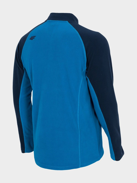 Bluza męska z kapturem rozpinana polarowa 4F H4Z21-BIMP033-33S