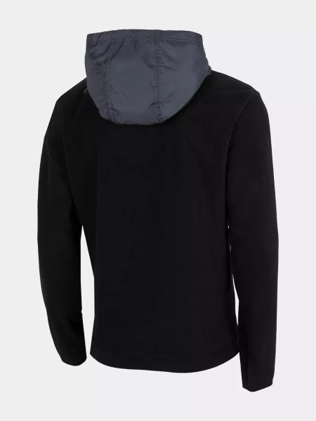 Bluza męska z kapturem rozpinana polarowa 4F H4Z22-PLM011-20S
