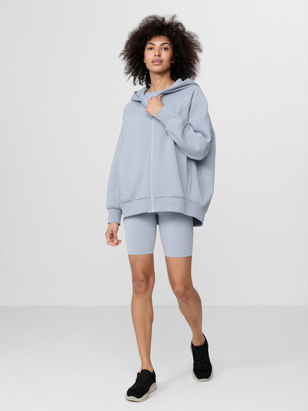 Bluza damska z kapturem rozpinana 4F H4L22-BLD024-48S