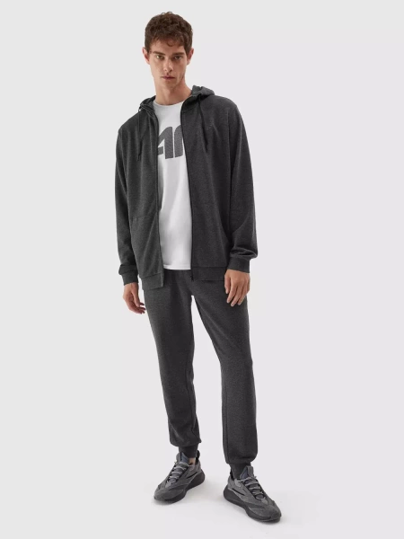 Bluza męska z kapturem rozpinana 4F 4FAW23TSWSM695-23M 