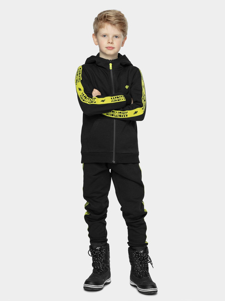 Bluza dziecięca z kapturem rozpinana 4F HJZ21-JBLM003-20S