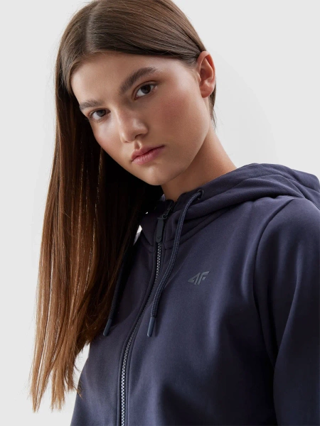 Bluza damska z kapturem rozpinana 4F 4FAW23TSWSF0730-31S 