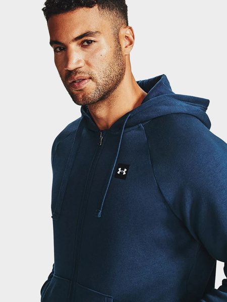 Bluza męska z kapturem rozpinana Under Armour RIVAL FLEECE 1357111-408