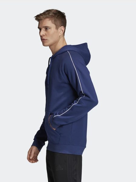 Bluza męska z kapturem rozpinana adidas CORE18 FT8069