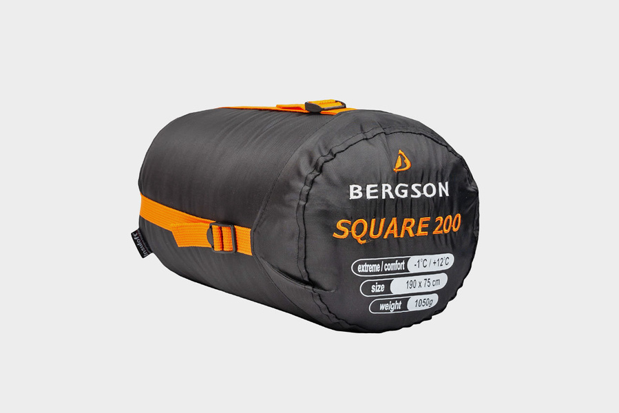 Śpiwór kwadratowy BERGSON SQUARE 200 BRG00121 BLACK