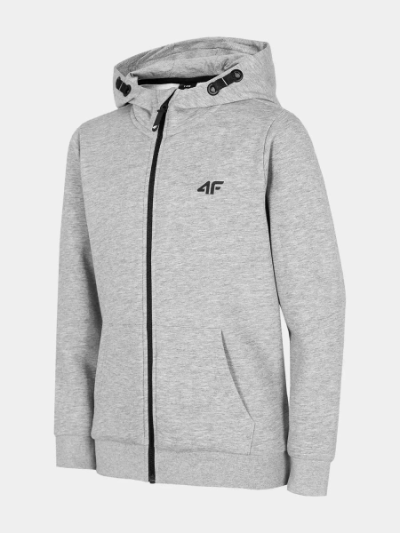 Bluza dziecięca z kapturem rozpinana 4F HJZ22-JBLM001-27M