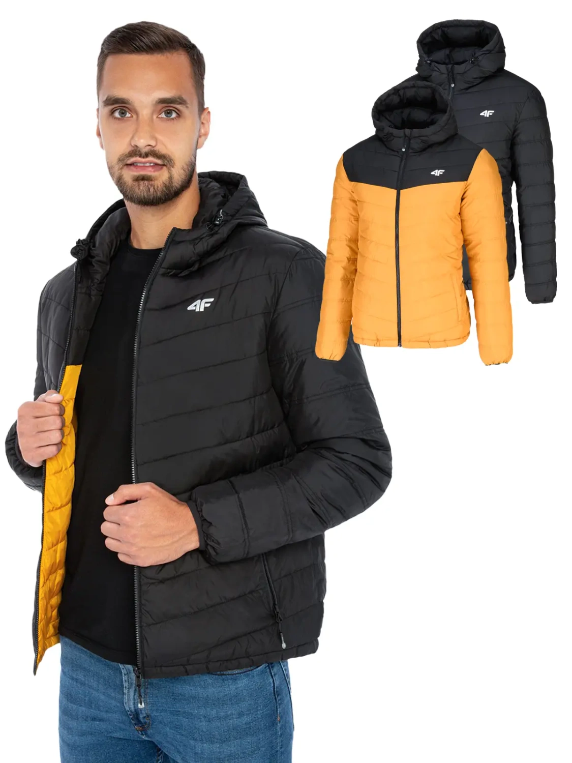 Kurtka męska zimowa puchowa 4F 4FWAW23TDJAM434-20S