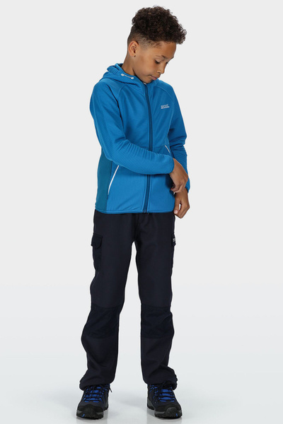 Bluza dziecięca z kapturem rozpinana polarowa REGATTA JENNING RKA297-WII