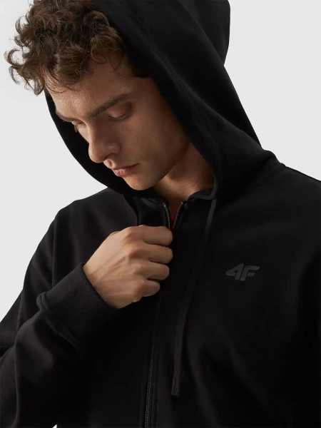 Bluza męska z kapturem rozpinana 4F 4FWMM00TSWSM1466-20S