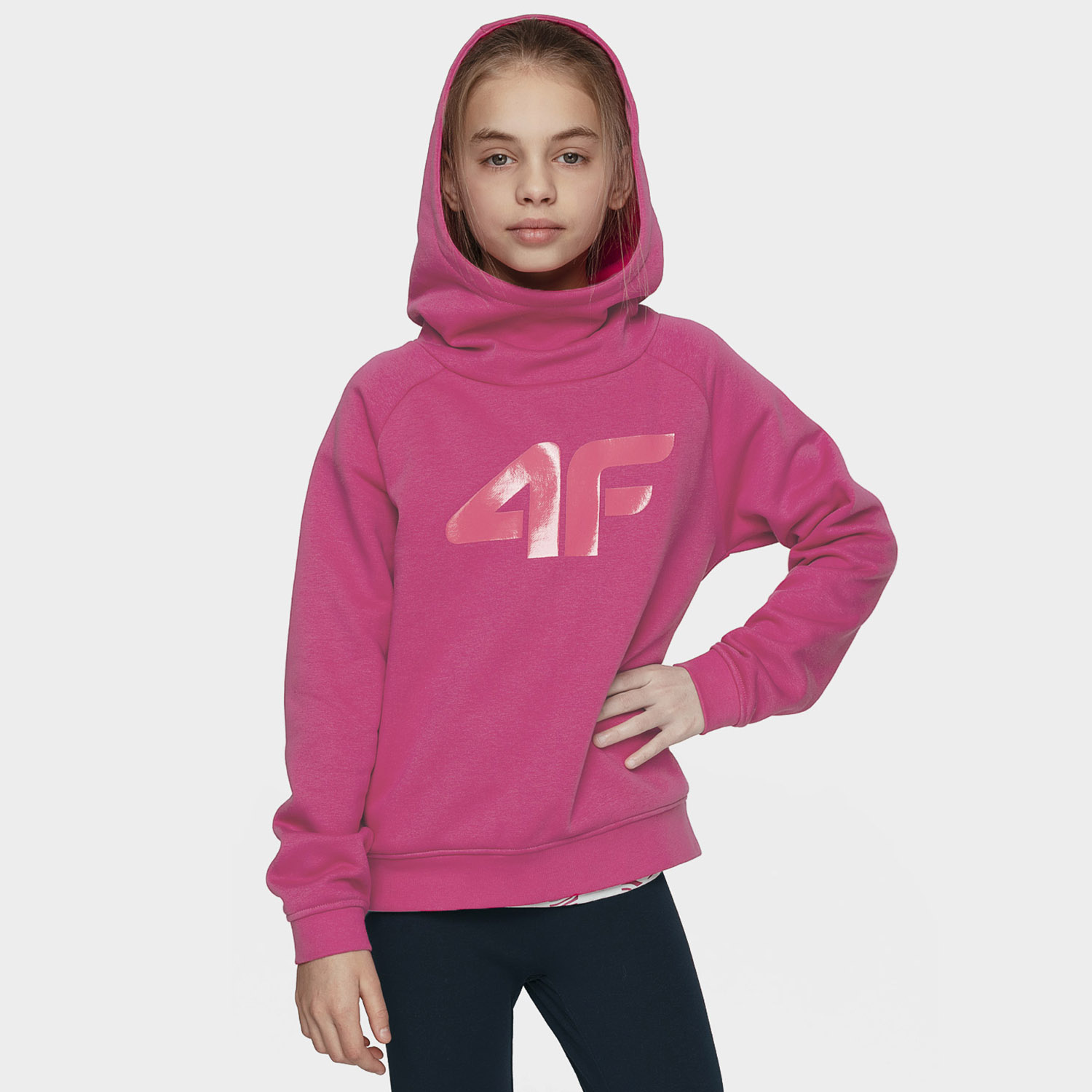 Bluza dziecięca z kapturem 4F HJL21-JBLD002-53S