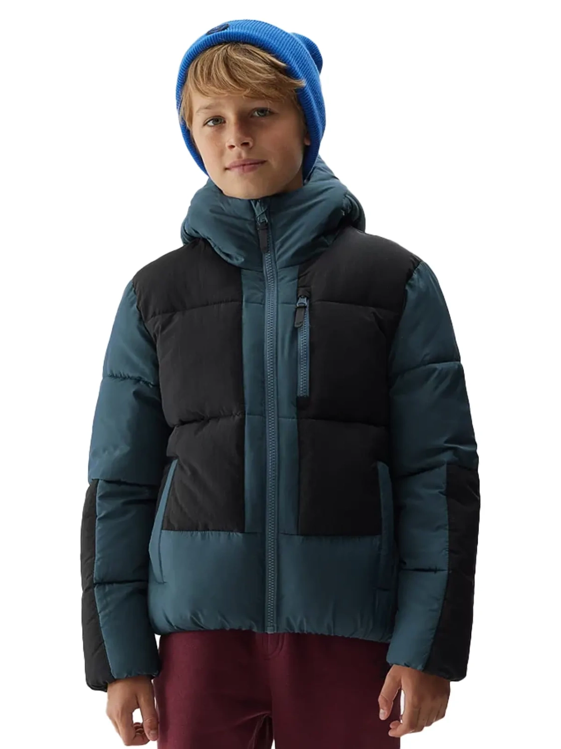 Kurtka dziecięca zimowa puchowa 4F 4FJAW23TDJAM276-30S