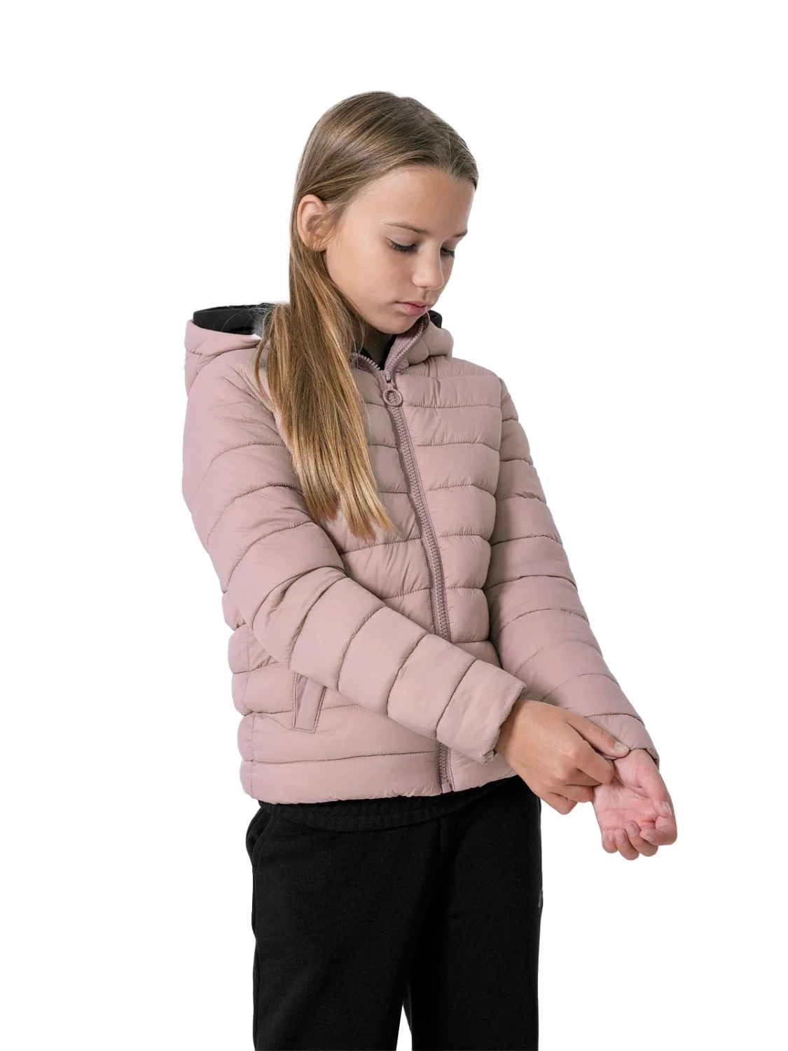 Kurtka dziecięca zimowa puchowa 4F HJZ22-JKUDP001-56S