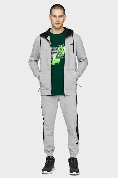 Bluza męska z kapturem rozpinana 4F H4Z20-BLM024-25M