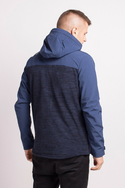 Bluza męska z kapturem rozpinana polarowa 4F H4Z18-PLM003-30M