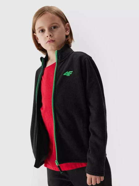 Bluza dziecięca rozpinana polarowa 4F 4FJAW23TFLEM105-20S