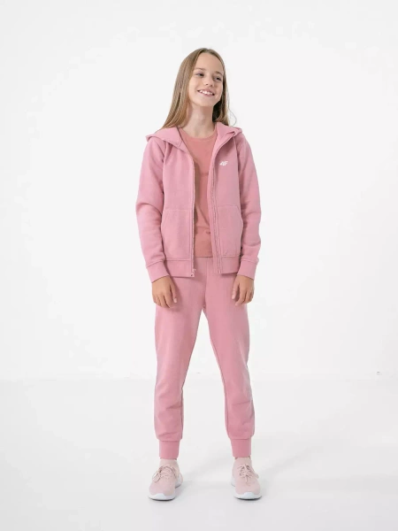 Bluza dziecięca z kapturem rozpinana 4F HJZ22-JBLD001-56S