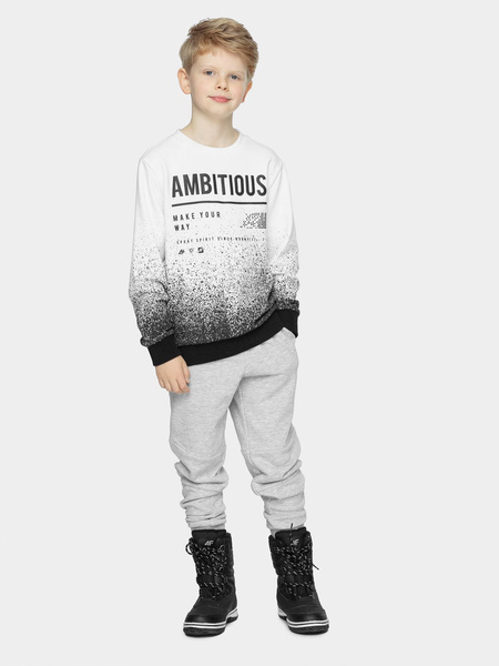 Bluza dziecięca z kapturem 4F HJZ21-JBLM005-10S