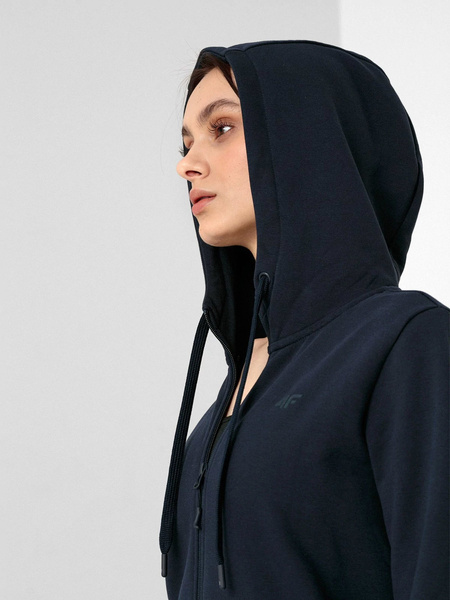 Bluza damska z kapturem rozpinana 4F NOSH4-BLD353-31S