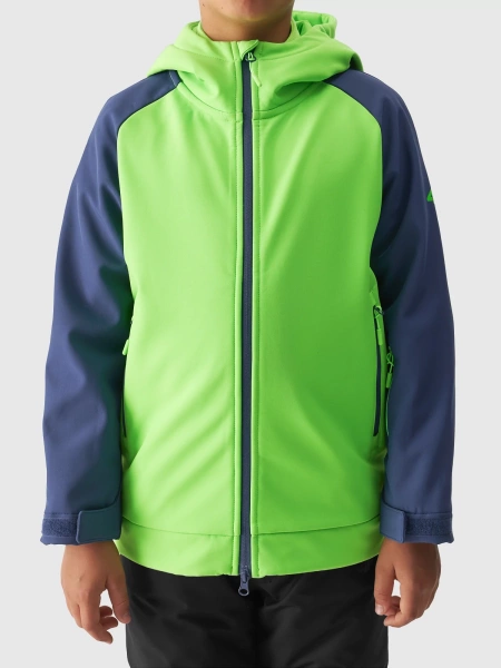 Kurtka dziecięca softshell 4F 4FJAW23TSOFM154-41N
