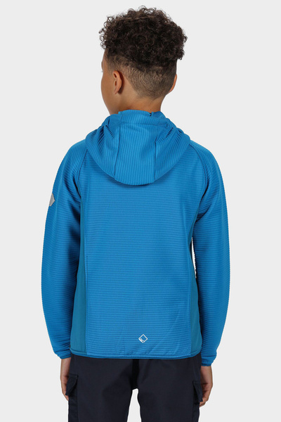 Bluza dziecięca z kapturem rozpinana polarowa REGATTA JENNING RKA297-WII