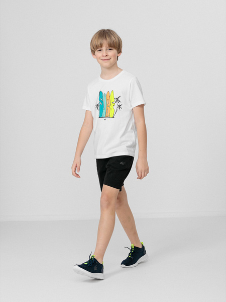 Koszulka dziecięca 4F JUNIOR HJL22-JTSM009-10S