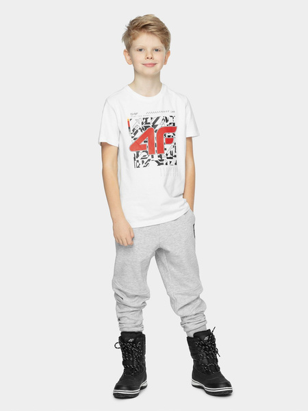 Koszulka dziecięca 4F HJZ21-JTSM008-10S