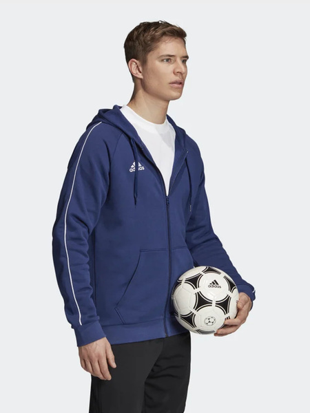 Bluza męska z kapturem rozpinana adidas CORE18 FT8069