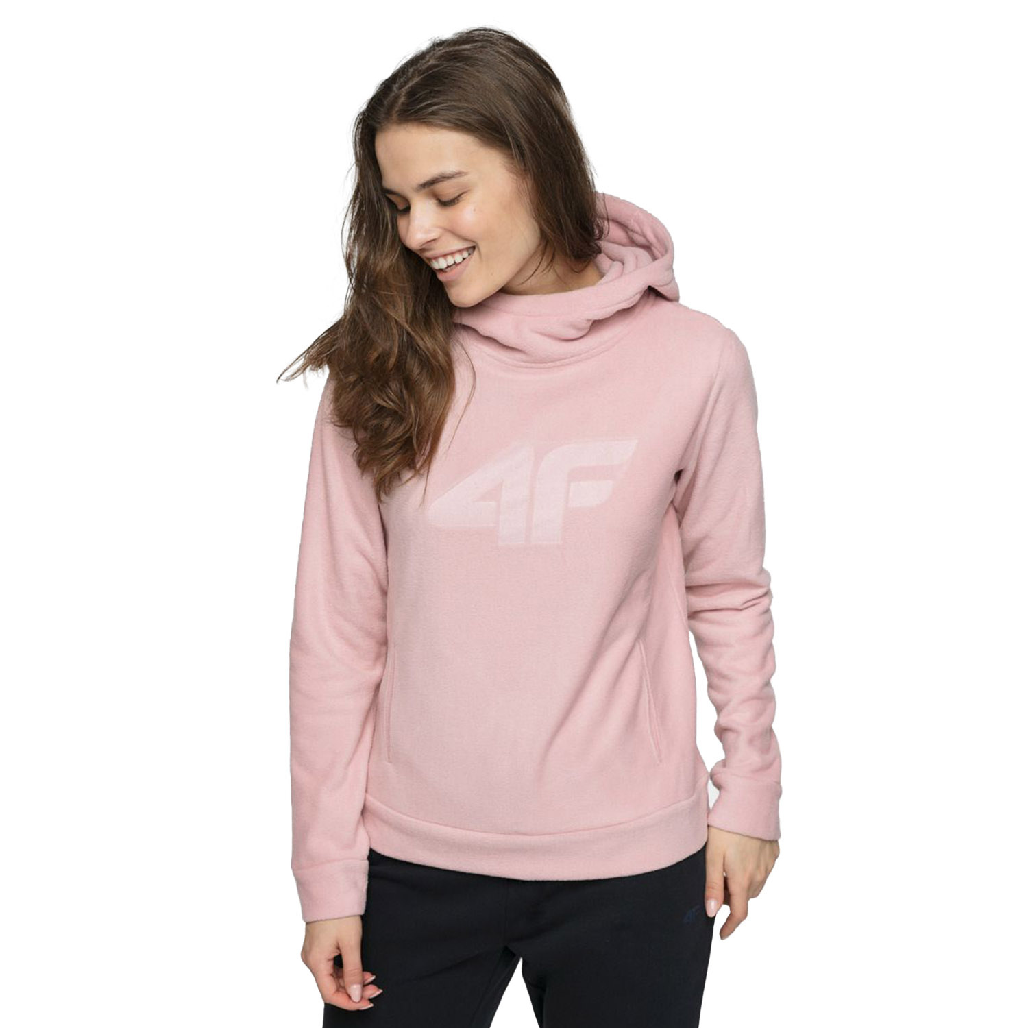 Bluza damska z kapturem polarowa 4F NOSH4-PLD352-65S