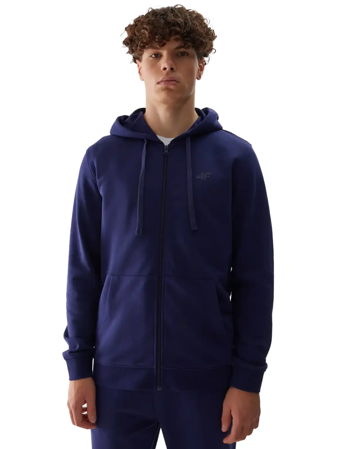 Bluza męska z kapturem rozpinana 4F 4FWSS24TSWSM0951-31S