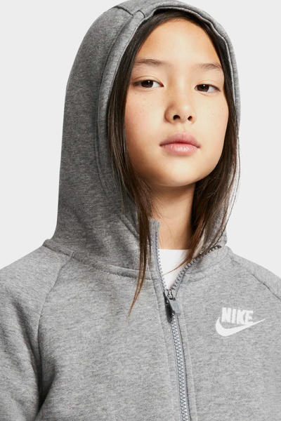 Bluza dziecięca z kapturem rozpinana NIKE NSW BV2712-091