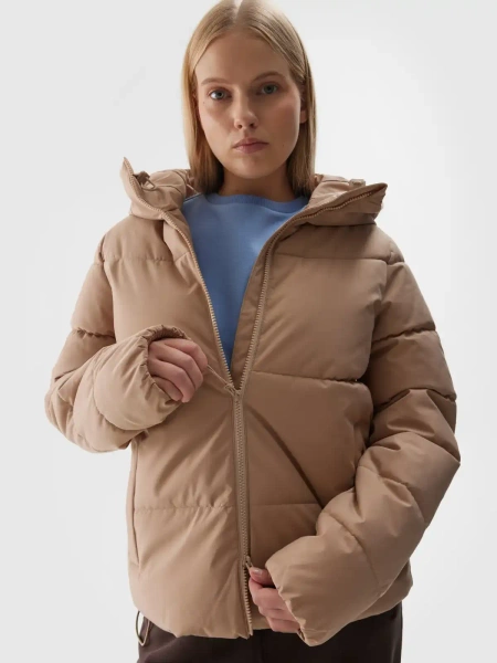 Kurtka damska zimowa puchowa 4F  4FWAW24TDJAF473-83S