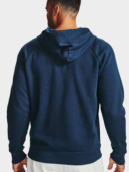 Bluza męska z kapturem rozpinana Under Armour RIVAL FLEECE 1357111-408