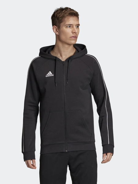 Bluza męska z kapturem rozpinana adidas CORE18 FT8068