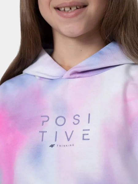 Bluza dziecięca z kapturem 4F 4FJSS23TSWSF275-91A