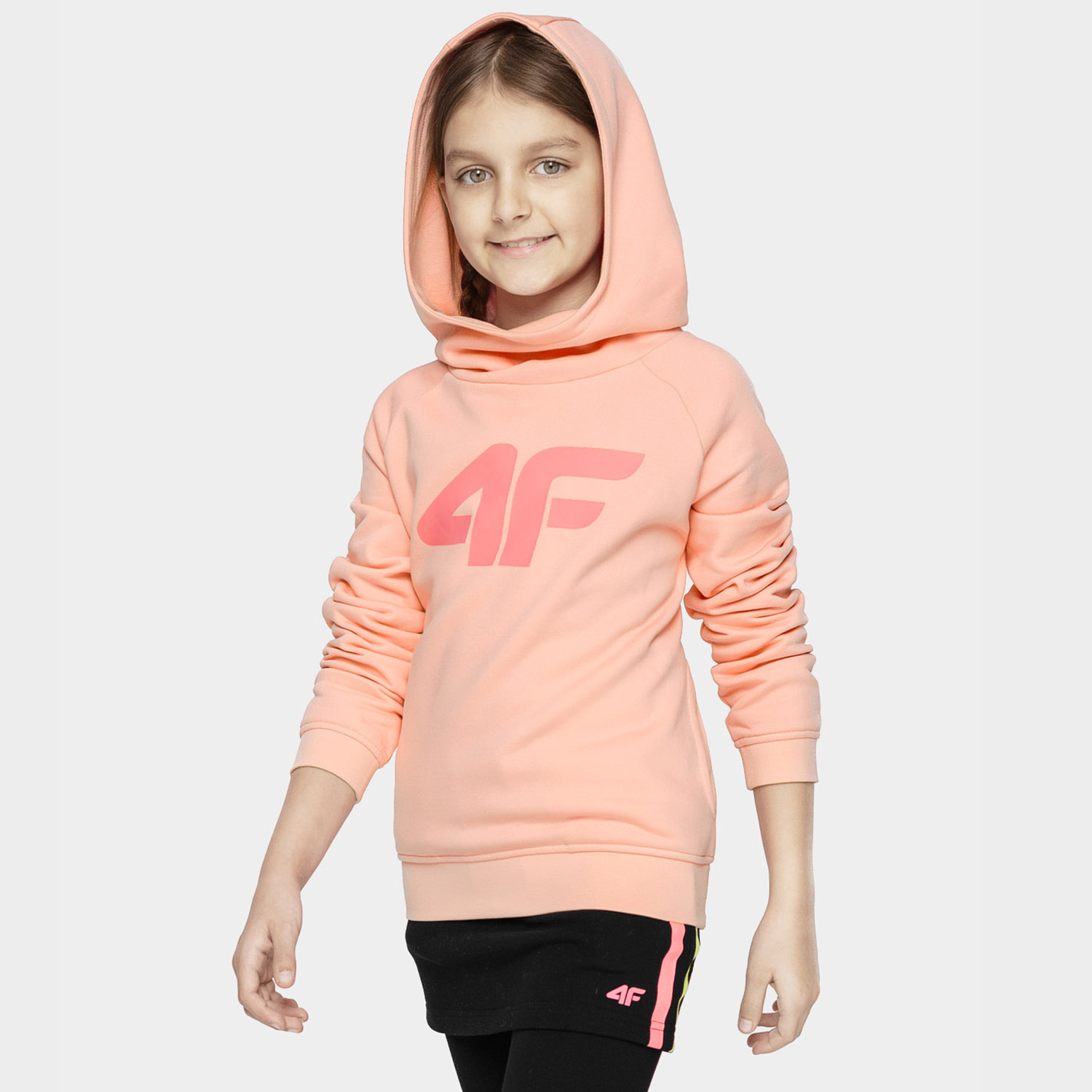 Bluza dziecięca z kapturem 4F HJL21-JBLD002A-56S