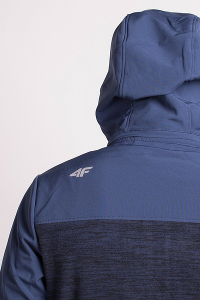 Bluza męska z kapturem rozpinana polarowa 4F H4Z18-PLM003-30M