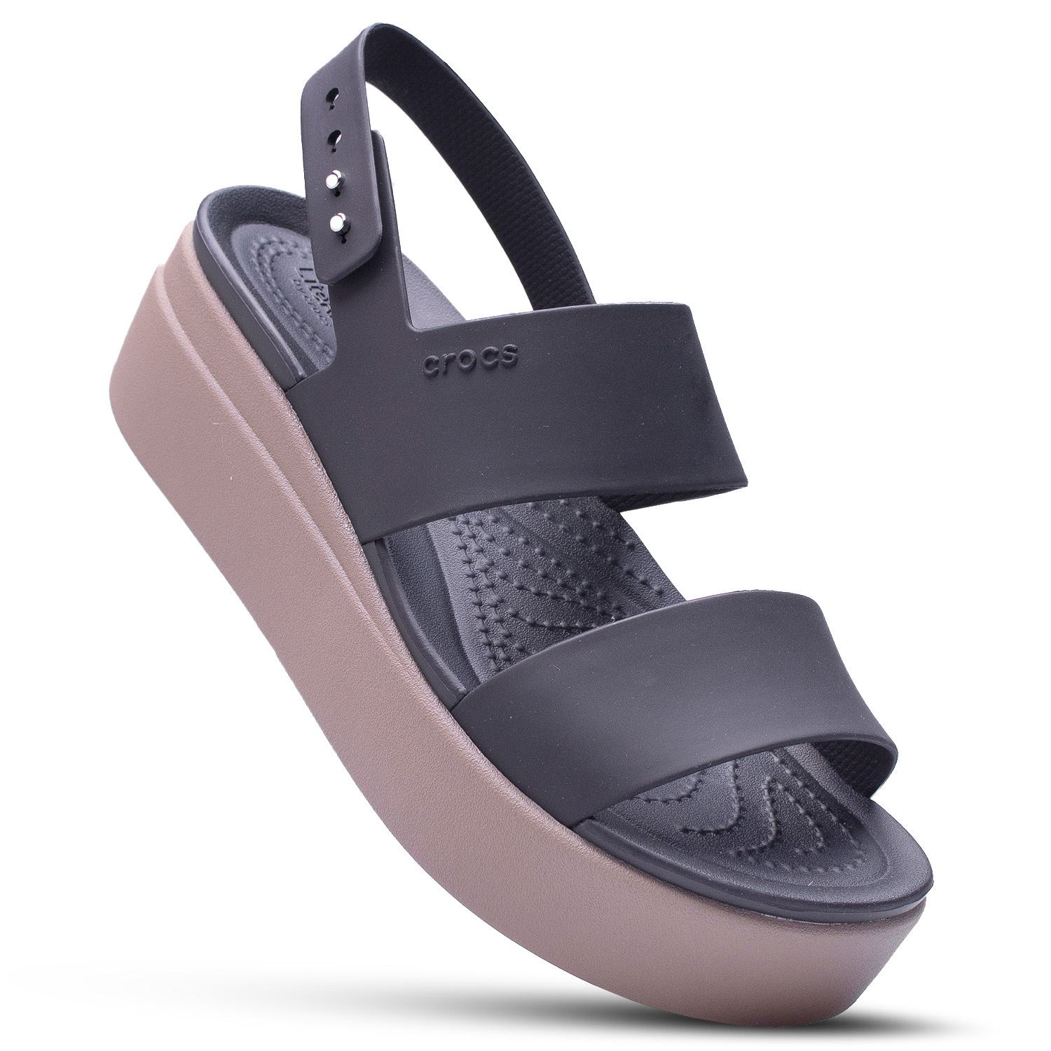 Sandały damskie Crocs Brooklyn Low Wedge 206453-07H