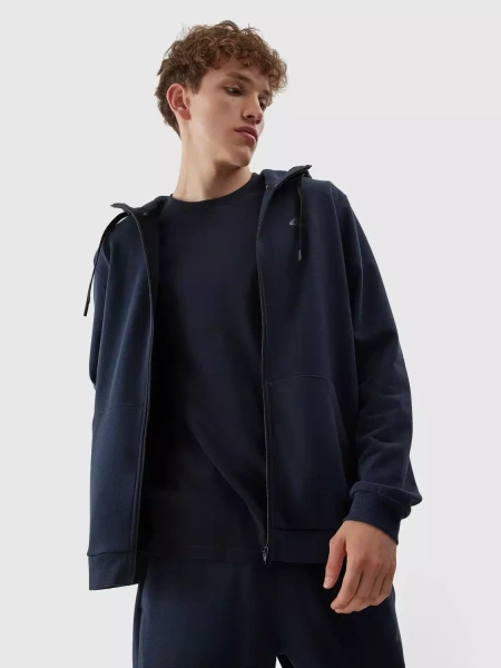 Bluza męska z kapturem rozpinana 4F 4FAW23TSWSM695-30S 
