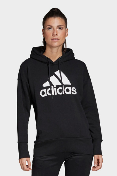 Bluza damska z kapturem adidas W BOS LONG HD FM1044