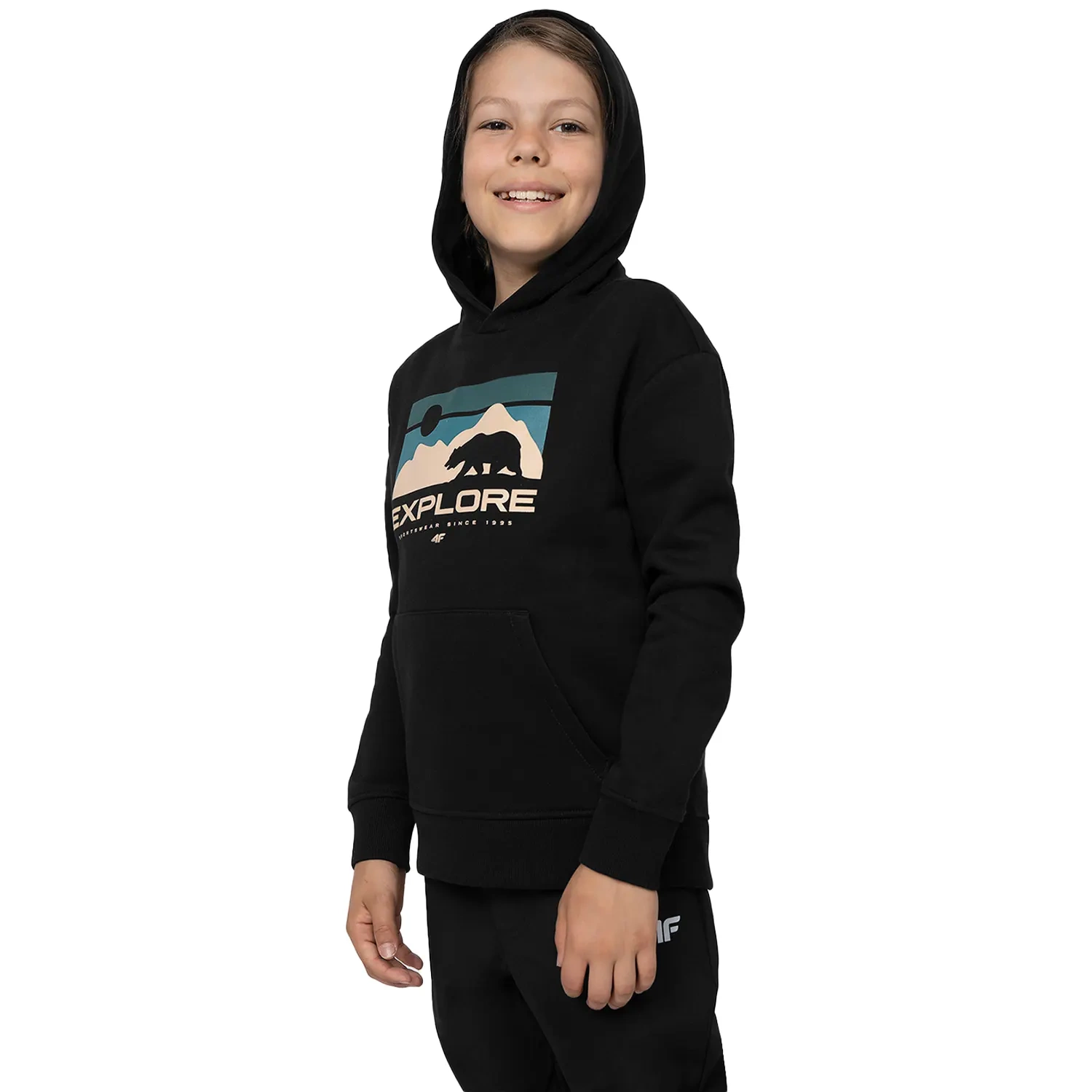 Bluza dziecięca z kapturem 4F 4FJSS23TSWSM241-20S